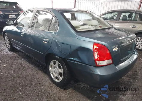 2003 Hyundai Elantra Gls/Gt из США, поврежденный, VIN KMHDN45D33U614572